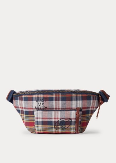 Men's Polo Ralph Lauren Cotton Madras Waist Bag | 386152MND